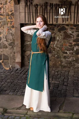 Produktbild von Mittelalter Kleid Typ Überkleid Haithabu Grün XL