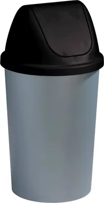 Produktbild von Sunware Schwingdeckeleimer Twinga 45 l, schwarz metallic