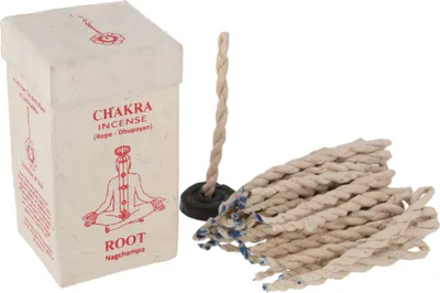 Produktbild von Chakra Incense, Nepal Räucherschnüre - Root/Nag Champa, Braun, 10*5,5*5,5 cm, Räucherstäbchen aus Tibet, Nepal
