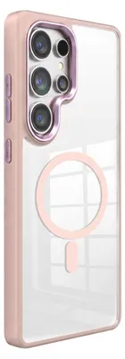 Produktbild von Jaym, MagSafe-kompatible Schutzhülle für das Galaxy S26 Ultra mit verstärkten Ecken, Rosa