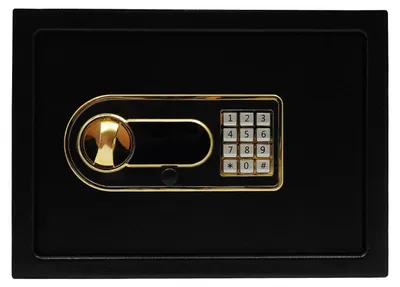 Produktbild von Tresor - 22 l Heimtresor - Q235B Stahl - Schlüssel- und Zahlencode-Schloss - Für Schmuck Dokumente Bargeld - Schwarz