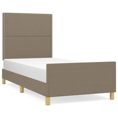 Produktbild von Bettgestell ohne Matratze Taupe 100x200 cm Stoff