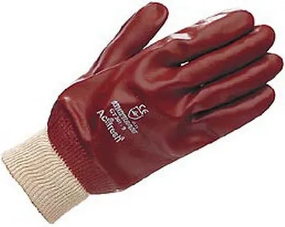 Obrázok produktu pre Unisex rukavice z PVC s elastickými manžetami TL1258 (veľké) (červené)