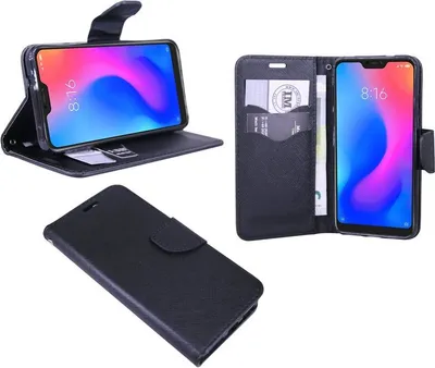 Image de Xiaomi Redmi 6 Pro Housse pour téléphone portable Book-Style Housse de protection noire