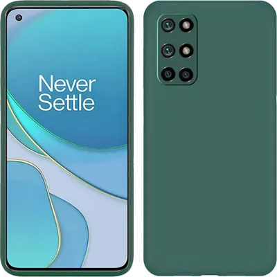 Produktbild von OnePlus 8T Hülle, LaimTop Flüssig Silikon Soft Gummi Schutzhülle für OnePlus 8T Nachtgrün
