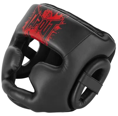 Zdjęcie produktu dla Ochrona głowy z syntetycznej skóry EASTVALE Black/Red S/M Tapout