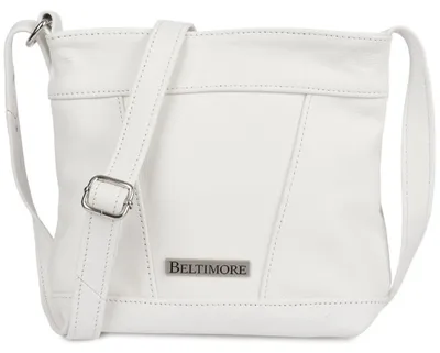 Image de Sac à main en cuir pour femme Beltimore Blanc Élégant Premium