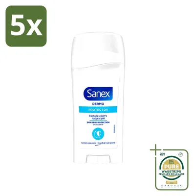 Obrázok produktu pre 5 kusov – Sanex Dermo Protector, deodorant v tyčinke, 65 ml – balenie