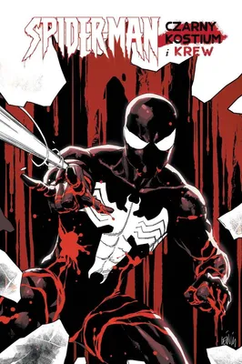 Productafbeelding van Spider-Man. Zwart kostuum en bloed