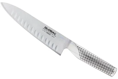 Imagen del producto de Cuchillo de chef japonés Global G78, de 18 cm, con diseño alveolato