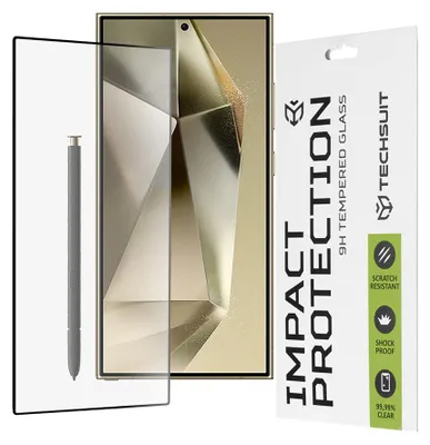 Productafbeelding van Techsuit 111D: Volledige bescherming. Glazen hoesje voor de Samsung Galaxy S24 Ultra