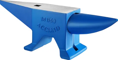 Obrázek produktu pro SucceBuy 50 kg/110 lbs litá ocelová kovadlina s jedním rohem, kovářská kovadlina na prodej, ocelové kovářské nástroje s kulatými a čtvercovými otvory, odolné a robustní zařízení pro zpracování kovů