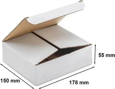 Zdjęcie produktu dla Karton Wykrojnikowy Pudełko Kartonowe Kartonik 178x150x55mm Pudełko Fasonowe