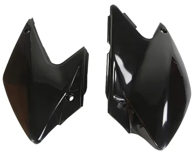 Immagine prodotto di Carene laterali UFO PLAST, set da 2 pezzi per Kawasaki KLX R 450 cc, anni di produzione 2007 - 2024, colore: nero
