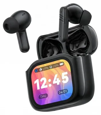 Produktbild von Kabellose Kopfhrer XO X50 TWS, LCD-Display, ANC + ENC, 6 Stunden Musik, Bluetooth 6.0, Dualmikrofon, Universal, Schwarz