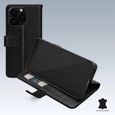 Imagen del producto de Billetera de cuero para Apple iPhone 16 Pro, color , marca Mobilize