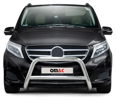 Zdjęcie produktu dla Listwa ochronna przedniego zderzaka do Mercedes Class 2014-2025 ABE stalowa srebrna