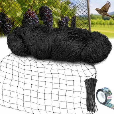 Obrázok produktu pre Sieť na ochranu vtákov, 15 x 15 metrov, s okrúhlou sieťovinou, určená pre záhradný rybník