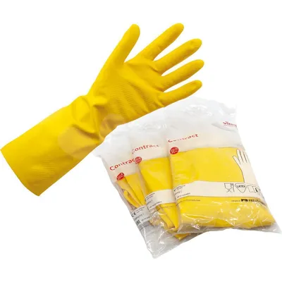 Produktbild von Vileda Gummihandschuh Handschuhgröße: M Werkstoff: Naturlatex
