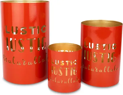 Produktbild von Laternen 3er Set Lustig lustig tralalala | Metall | Größen bis 20×12,5 cm | 13465