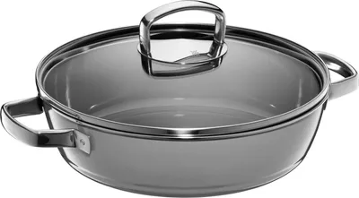Image de WMF Fusiontec Mineral Schmorpfanne mit Glasdeckel, 24 cm, Platinum 3201111935 4000530734471