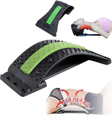 Produktbild von Famanu Rückenstrecker und Nackenentspanner mit Massagepunkten - Verstellbar