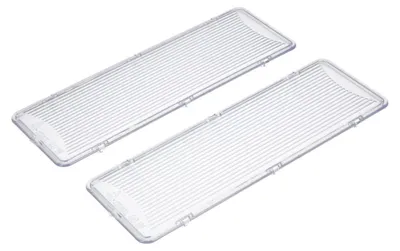 Produktbild von 2x Lampenabdeckung 175x60mm wie Bosch Siemens Neff 00264984 für Dunstabzugshaube
