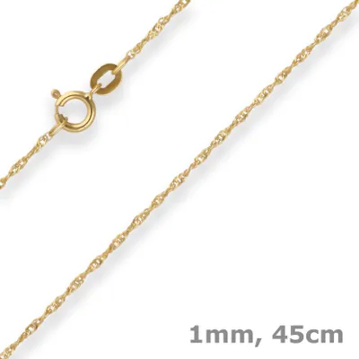 1mm-Singapurkette-aus-585-Gelbgold-45cm