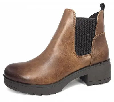 Produktbild von MARCO TOZZI Damen Schuhe Chelsea Boots Blockabsatz Stiefeletten 2-25806-27, Größe:39 EU, Farbe:Braun
