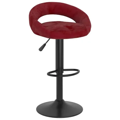 Produktbild von vidaXL Barhocker 2 Stk. Weinrot Samt