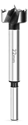 Productafbeelding van Forstnerboor, 22 mm, cilindrische schacht, snelstaal, voor houtbewerking, 90 mm lengte