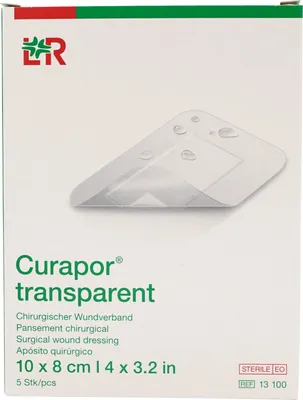 Immagine prodotto di Curapor medicazione per ferite trasparente sterile, 5 cerotti