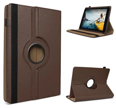 Produktbild von Tablet Hülle für Blackview Tab 80 / Tab 70 10.1 Tasche Schutzhülle 360° DrehbarFarbe 360 Uni:Braun