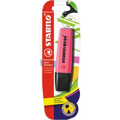 Immagine prodotto di Evidenziatore - STABILO BOSS ORIGINAL - Penna singola - rosa