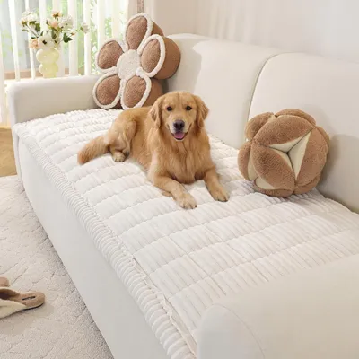 3-Sitz-Sofa-Abdeckung, Anti-Rutsch, 70x180 cm, Weiß