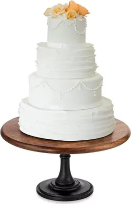 Produktbild von Runder Holz-Cupcake-Stand 29cm für Dessert und Kuchen