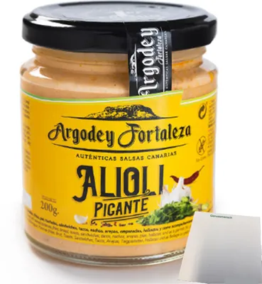 Produktbild von Argodey Fortaleza Alioli Scharf (200g Glas) + usy Block