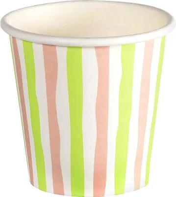 Produktbild von Duni Schnapsgläser Pappe Stripes multi bunt 60 ml Ø 5 x 5 cm - 20 Stück