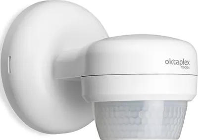 Immagine prodotto di Oktaplex sensore di movimento da esterno orientabile a 360 gradi IP65 bianco