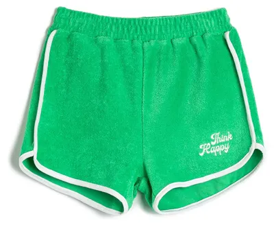Immagine prodotto di Pantaloncini da ragazza Koton, tessuto tipo spugna, dettaglio a coste, cintura elastica