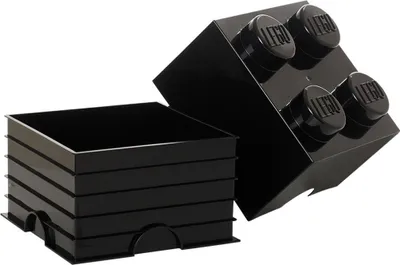 Produktbild von LEGO Aufbewahrungsstein STORAGE BRICK 4 5,7 Liter schwarz
