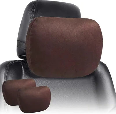 Imagen del producto de Reposacabezas ergonómicos para coche, paquete de 2 unidades, transpirables, para asientos de coche