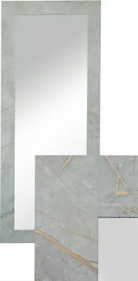 Obrázek produktu pro BD ART Nástěnné zrcadlo Dekorativní šatní zrcadlo Celoplošné zrcadlo 120x50cm Zlatý beton
