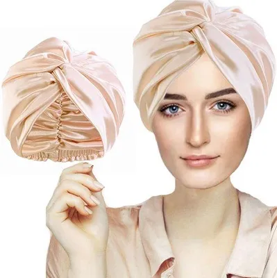 Produktbild von Famanu Schlafmütze aus hochwertiger Kunstseide - superweich und elastisch