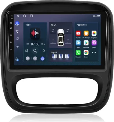 Zdjęcie produktu dla Radio samochodowe Android 32GB do Renault Trafic 3 2015-2019 2Din Radio Carplay Navi GPS WiFi DAB Bluetooth RDS