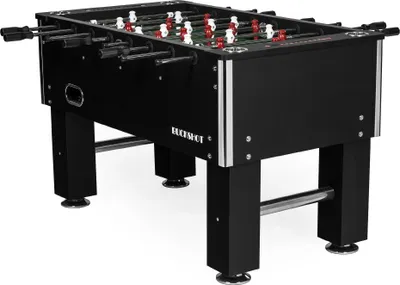 Produktbild von BuckShot Tischkicker Master League Tischfussball mit 2 Bälle, MDF Kabinett, Justierbare Füße aus Stahl und Starke hohlstangen - Kickertisch 70kg