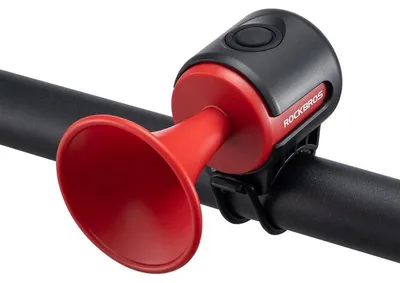 Image de Klaxon électrique pour vélo, alarme puissante, conception étanche, rouge