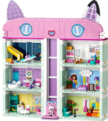 Produktbild von LEGO 10788 Gabby's Dollhouse Spielzeug-Set, 8 Zimmer & 4 Etagen Gabbys Puppenhaus Spielzeug mit Gabby, Pandi, Meerkatz, Kuchi Figuren und Zubehör, Geschenk für Mädchen ab 4 Jahren, Jungen und Kinder