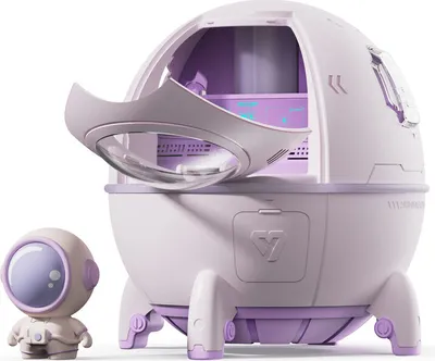 Image de (Violet) Space Capsule Humidificateur Diffuseur Humidificateur d'air Home Office Bureau Humidificateur USB