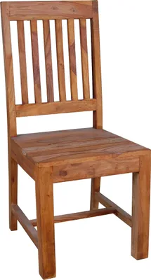 Produktbild von MiaMöbel Esszimmerstuhl Thali 44x100x48 cm Modern Massivholz Teak Dunkelbraun